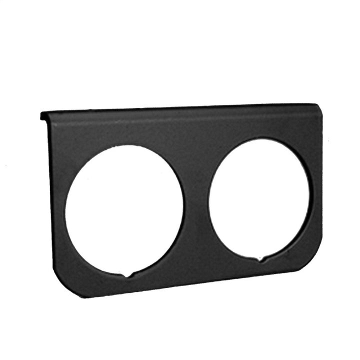 Autometer 2-1/16in Black 2-Hole Gauge Panel - Bull Strap