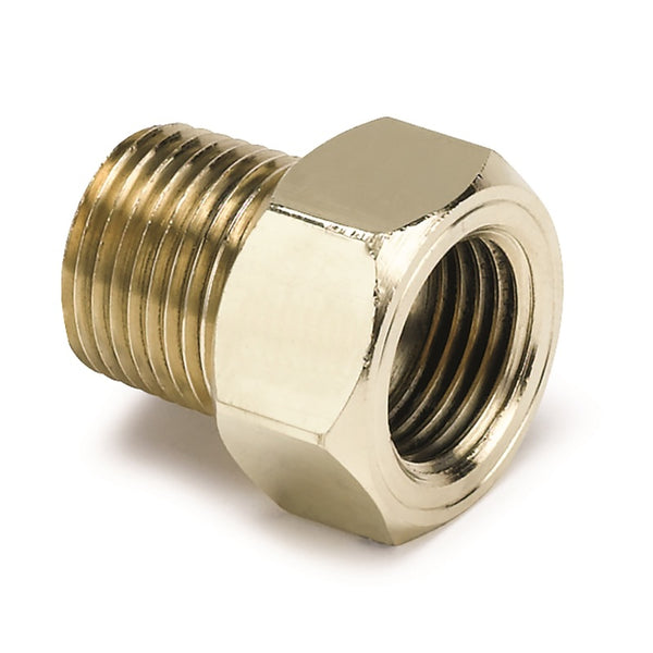 Autometer 3/8in Brass NPT Mechanical Temp Adapter - Bull Strap