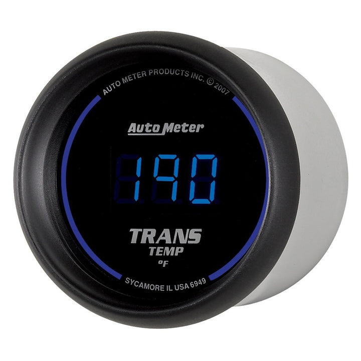 Autometer 52.4mm Black Digital Trans Temperature Gauge - Bull Strap