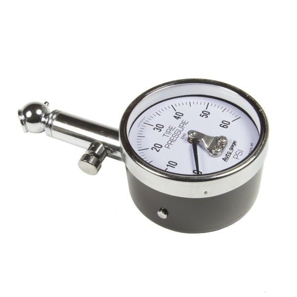 Autometer 60 PSi Peak/Hold Mechanical Tire Pressure Gauge - Bull Strap