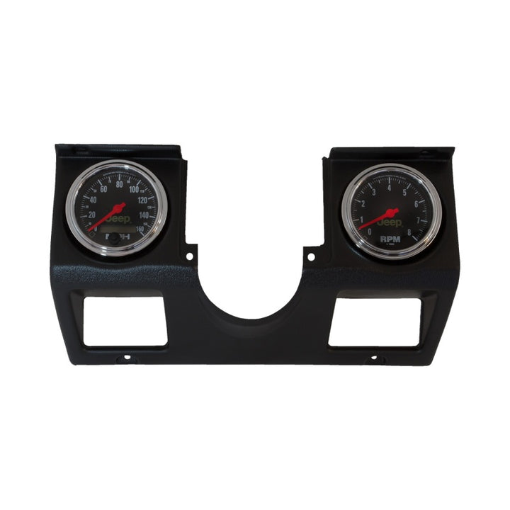 Autometer 87-96 Jeep Wrangler YJ 7pc Direct-Fit Dash Gauge Kit - Bull Strap