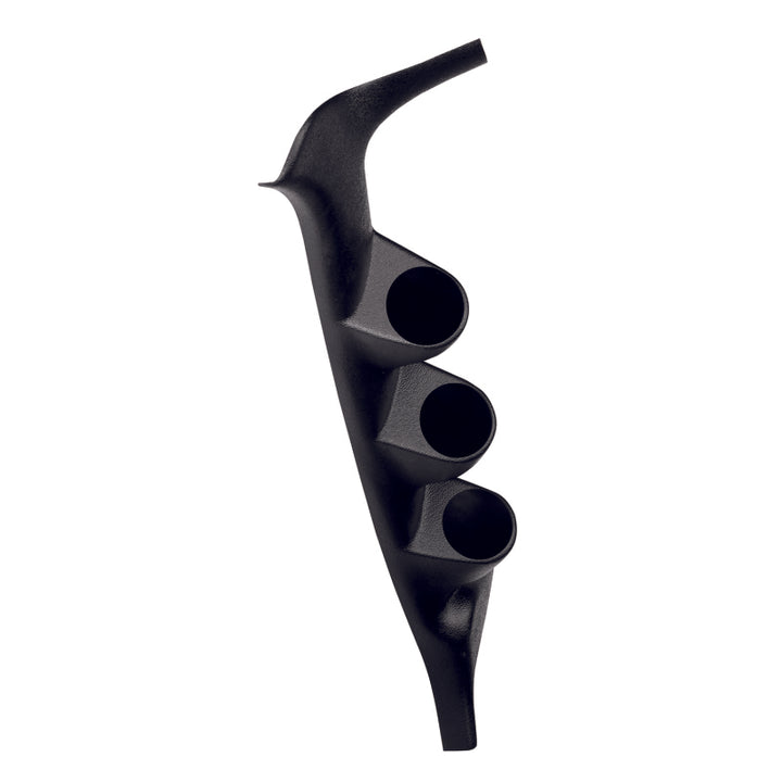 Autometer 92-97 Ford F Series (exc 97 F-150) Triple Pillar - Black - Bull Strap