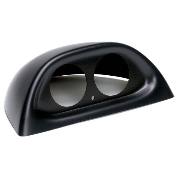 Autometer 94-04 Ford Mustang 52mm Black Dual Dash Pod - Bull Strap