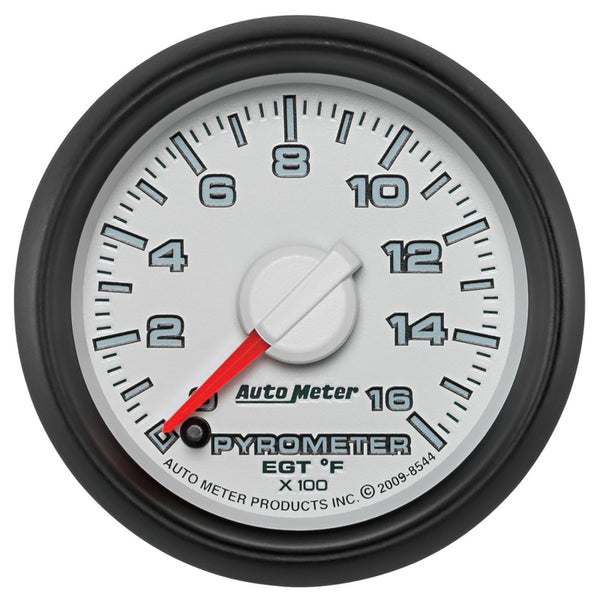 Autometer Factory Match 52.4mm Full Sweep Electronic 0-1600 Deg F EGT/Pyrometer Gauge - Bull Strap