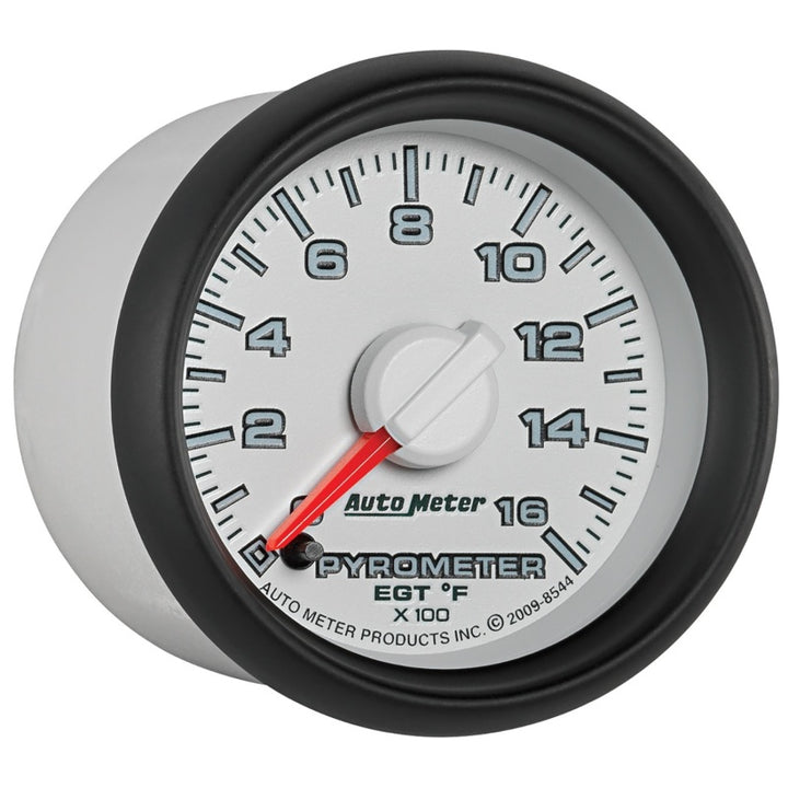 Autometer Factory Match 52.4mm Full Sweep Electronic 0-1600 Deg F EGT/Pyrometer Gauge - Bull Strap