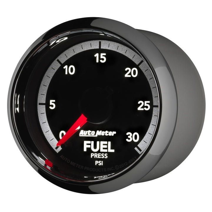 Autometer Factory Match 52.4mm Full Sweep Electronic 0-30 PSI Fuel Pressure Gauge Dodge 4th Gen - Bull Strap