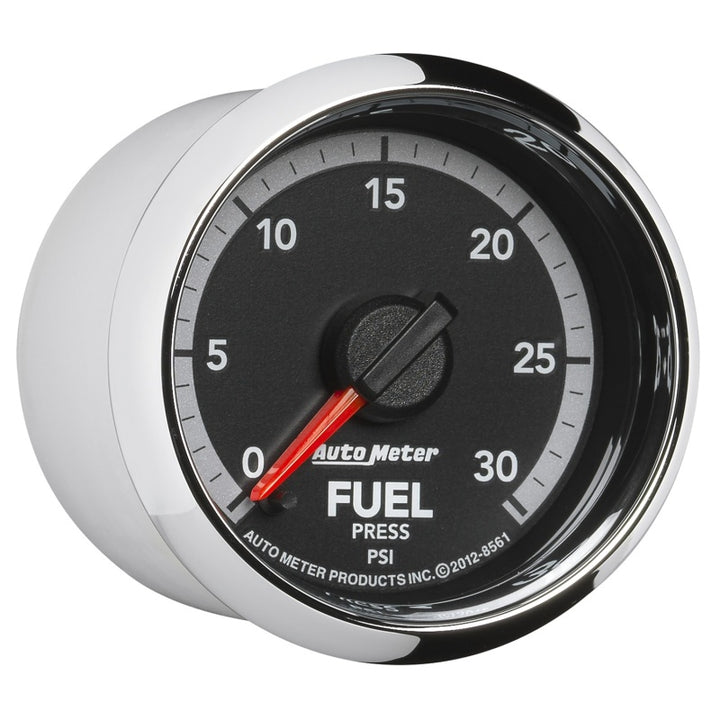 Autometer Factory Match 52.4mm Full Sweep Electronic 0-30 PSI Fuel Pressure Gauge Dodge 4th Gen - Bull Strap