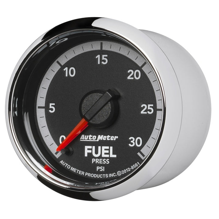 Autometer Factory Match 52.4mm Full Sweep Electronic 0-30 PSI Fuel Pressure Gauge Dodge 4th Gen - Bull Strap