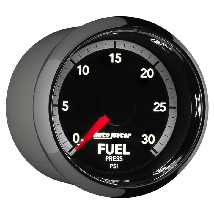 Autometer Factory Match 52.4mm Full Sweep Electronic 0-30 PSI Fuel Pressure Gauge Dodge 4th Gen - Bull Strap