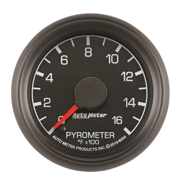 Autometer Factory Match Ford 52.4mm Full Sweep Electronic 0-1600 Deg F EGT/Pyrometer Gauge - Bull Strap