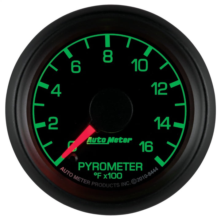 Autometer Factory Match Ford 52.4mm Full Sweep Electronic 0-1600 Deg F EGT/Pyrometer Gauge - Bull Strap