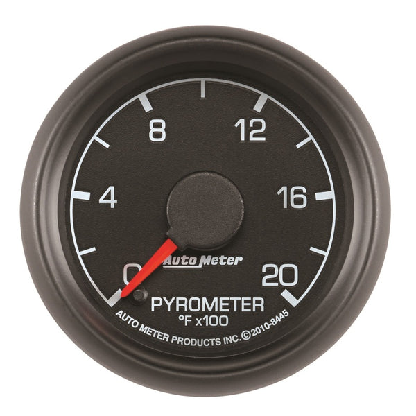 Autometer Factory Match Ford 52.4mm Full Sweep Electronic 0-2000 Deg F EGT/Pyrometer Gauge - Bull Strap