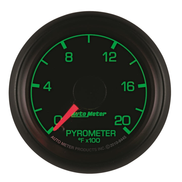Autometer Factory Match Ford 52.4mm Full Sweep Electronic 0-2000 Deg F EGT/Pyrometer Gauge - Bull Strap