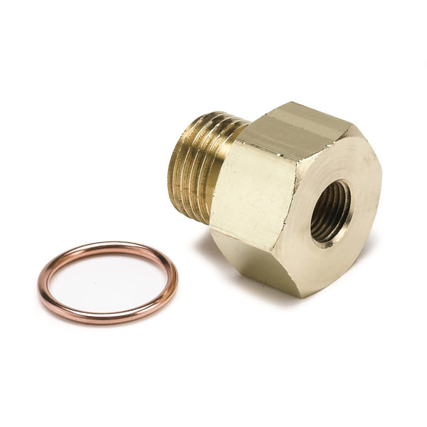 Autometer Metric Oil Pressure Adapter - 1/8in NPT to M16x1.5 - Bull Strap