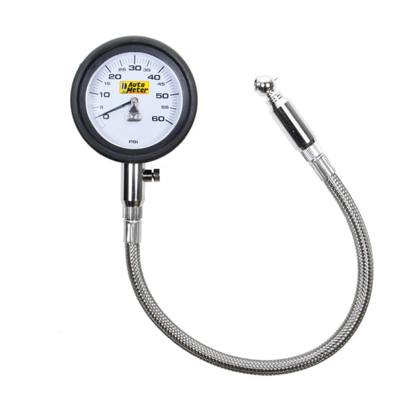 Autometer NASCAR Performance 60PSI Lo-Pressure Tire Pressure Gauge - Bull Strap