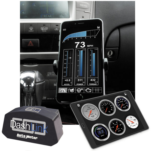 Autometer OBD-II Wireless Data Module Bluetooth DashLink for Apple IOS & Andriod Devices - Bull Strap