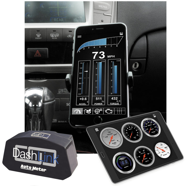 Autometer OBD-II Wireless Data Module Bluetooth DashLink for Apple IOS & Andriod Devices - Bull Strap
