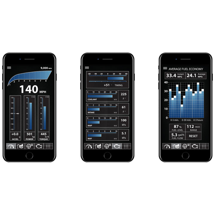 Autometer OBD-II Wireless Data Module Bluetooth DashLink for Apple IOS & Andriod Devices - Bull Strap