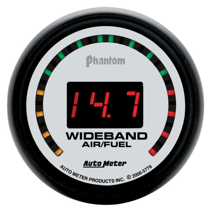 Autometer Phantom 52mm Digital 10:1-17:1 Street Wideband Air/Fuel Ratio Gauge - Bull Strap