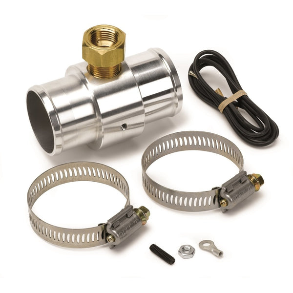 Autometer Radiator Hose Adapter 1.5in, 0.375in NPTF Female, Aluminum - Bull Strap