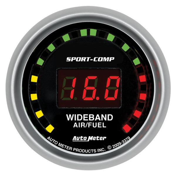 Autometer Sport-Comp 52mm Digital Wideband Air/Fuel Ratio Street Gauge - Bull Strap