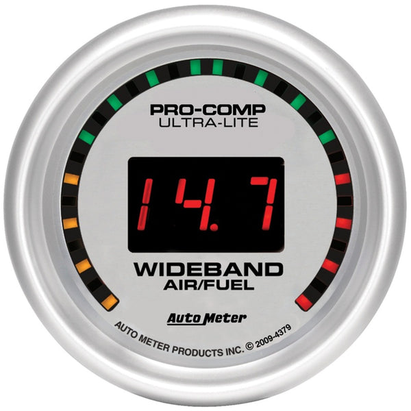 Autometer Ultra-Lite 52mm Digital Wideband Air/Fuel Ratio Street Gauge - Bull Strap