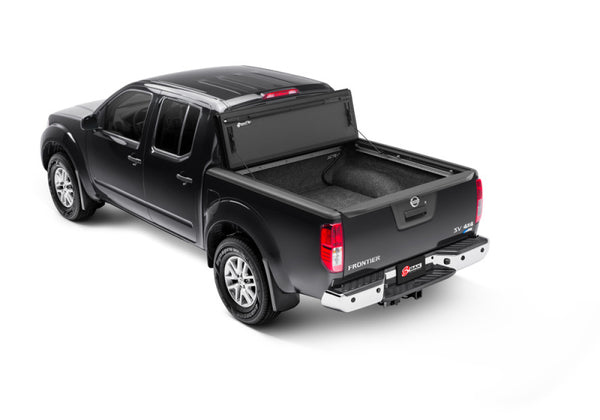 BAK 05-20 Nissan Frontier 5ft Bed BAKFlip MX4 Matte Finish - Bull Strap