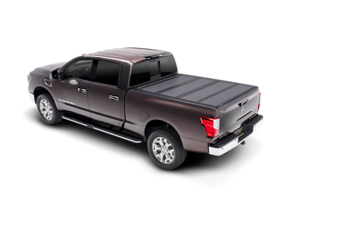 BAK 17-20 Nissan Titan 5ft 6in Bed BAKFlip MX4 Matte Finish - Bull Strap