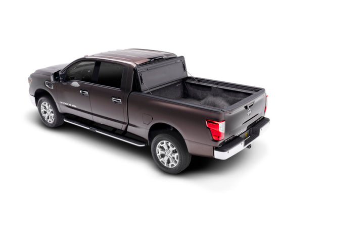 BAK 17-20 Nissan Titan 5ft 6in Bed BAKFlip MX4 Matte Finish - Bull Strap