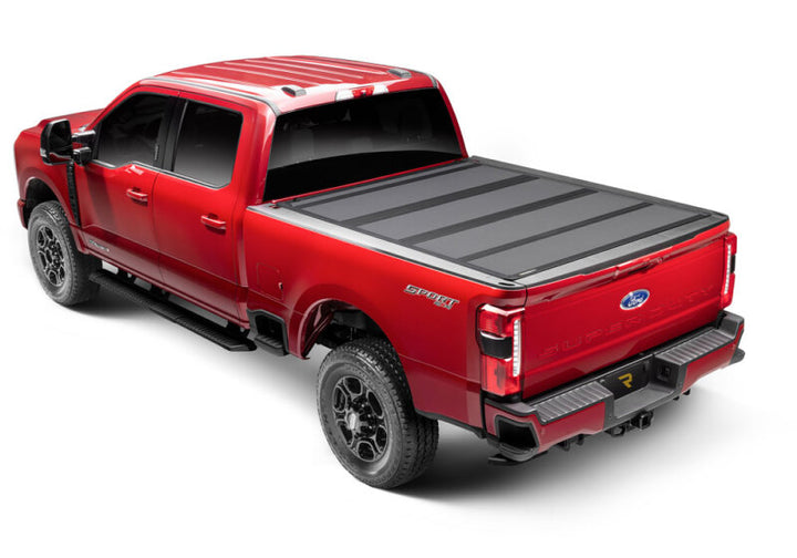 BAK 17-23 Ford Super Duty 8ft Bed BAKFlip MX4 Matte Finish - Bull Strap