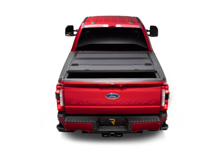 BAK 17-23 Ford Super Duty 8ft Bed BAKFlip MX4 Matte Finish - Bull Strap
