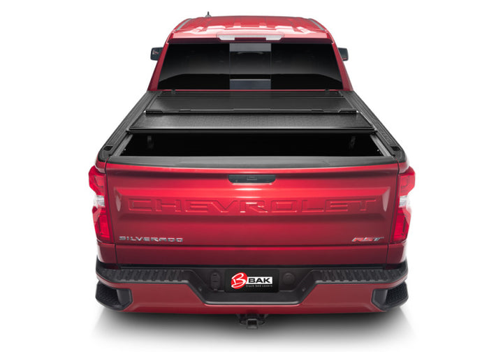 BAK 19-20 Chevy Silverado 5ft 8in Bed (New Body Style) BAKFlip G2 - Bull Strap