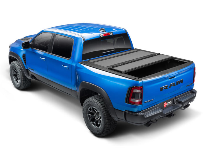 BAK 19-20 Dodge Ram 1500 (New Body Style w/ Ram Box) 5ft 7in Bed BAKFlip MX4 Matte Finish - Bull Strap