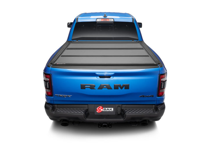 BAK 19-20 Dodge Ram 1500 (New Body Style w/ Ram Box) 5ft 7in Bed BAKFlip MX4 Matte Finish - Bull Strap