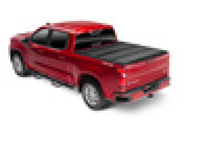 BAK 19-21 GM Sierra 1500 (Carbon Pro Bed) 5ft 8in Bed BAKFlip MX4 Matte Finish - Bull Strap