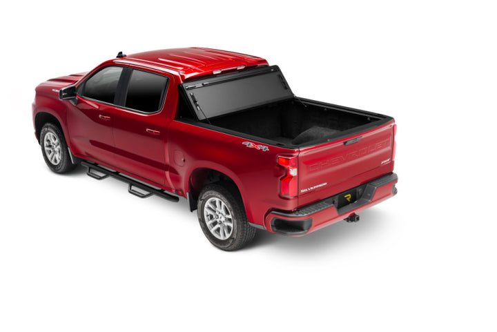 BAK 19-21 GM Sierra 1500 (Carbon Pro Bed) 5ft 8in Bed BAKFlip MX4 Matte Finish - Bull Strap