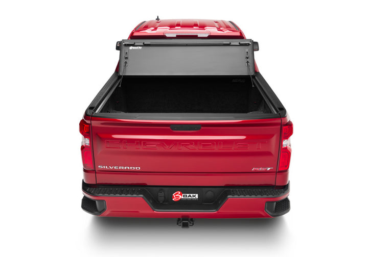 BAK 19-21 GM Sierra 1500 (Carbon Pro Bed) 5ft 8in Bed BAKFlip MX4 Matte Finish - Bull Strap