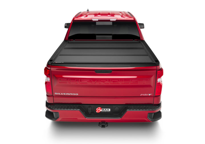 BAK 19-21 GM Sierra 1500 (Carbon Pro Bed) 5ft 8in Bed BAKFlip MX4 Matte Finish - Bull Strap