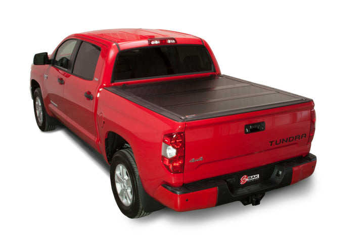 BAK 2024 Toyota Tacoma 5ft Bed BAKFlip Fibermax Bed Cover - Bull Strap
