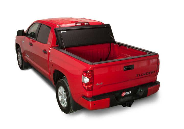 BAK 2024 Toyota Tacoma 5ft Bed BAKFlip Fibermax Bed Cover - Bull Strap