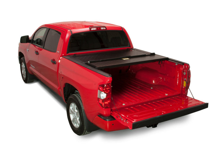 BAK 2024 Toyota Tacoma 5ft Bed BAKFlip Fibermax Bed Cover - Bull Strap