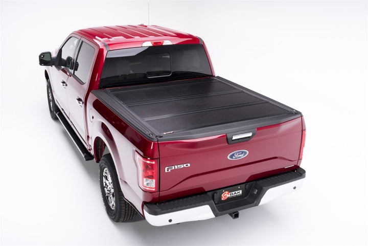 BAK 21-22 Ford F-150 (Incl. 2022 Lightning) BAKFlip F1 5.7ft Bed Cover - Bull Strap