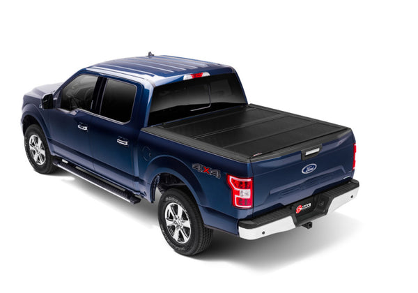 BAK 21-22 Ford F-150 (Incl. 2022 Lightning) BAKFlip FiberMax 5.7ft Bed Cover - Bull Strap