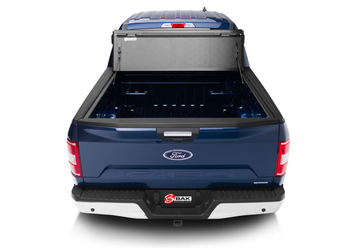 BAK 21-22 Ford F-150 (Incl. 2022 Lightning) BAKFlip FiberMax 5.7ft Bed Cover - Bull Strap