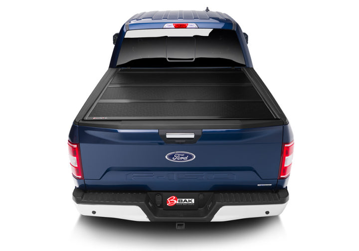 BAK 21-22 Ford F-150 (Incl. 2022 Lightning) BAKFlip FiberMax 5.7ft Bed Cover - Bull Strap