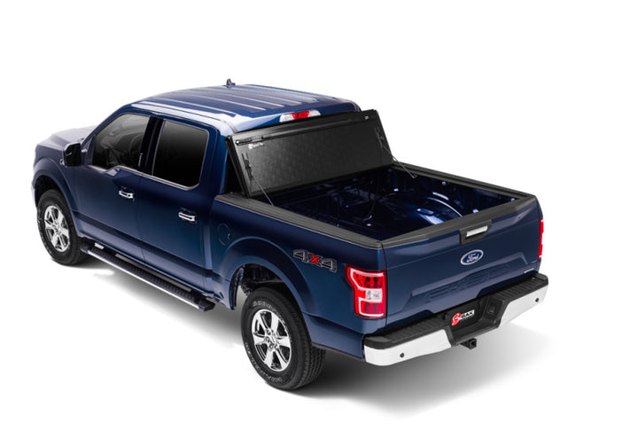 BAK 21-22 Ford F-150 (Incl. 2022 Lightning) BAKFlip FiberMax 5.7ft Bed Cover - Bull Strap