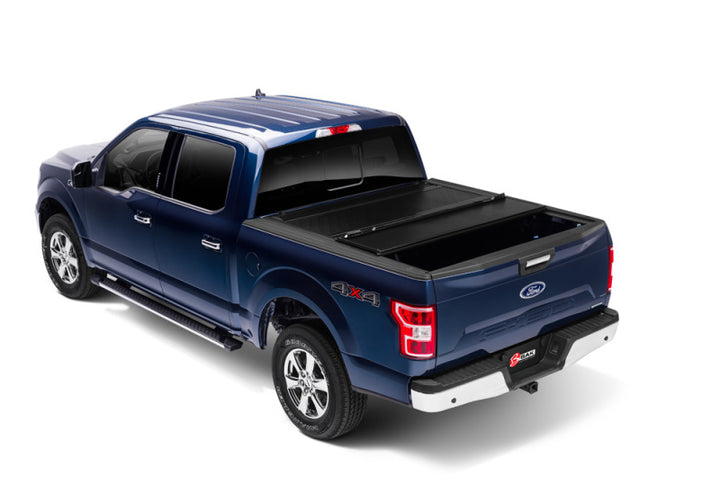 BAK 21-22 Ford F-150 (Incl. 2022 Lightning) BAKFlip FiberMax 5.7ft Bed Cover - Bull Strap