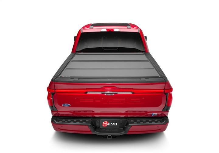BAK 21-22 Ford F-150 (Incl. 2022 Lightning) BAKFlip MX4 5.7ft Bed Cover - Matte Finish - Bull Strap