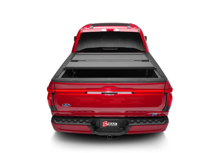 BAK 21-22 Ford F-150 (Incl. 2022 Lightning) BAKFlip MX4 5.7ft Bed Cover - Matte Finish - Bull Strap