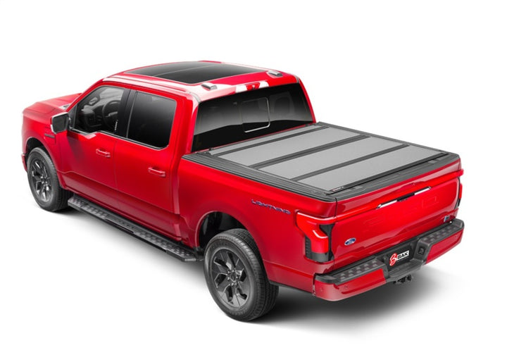 BAK 21-22 Ford F-150 (Incl. 2022 Lightning) BAKFlip MX4 5.7ft Bed Cover - Matte Finish - Bull Strap